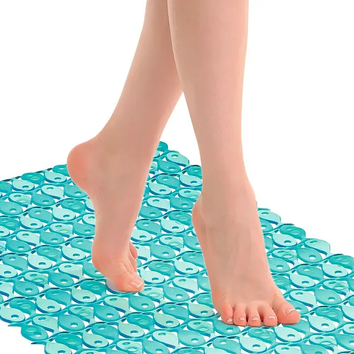 Tatay Alfombra antideslizante - 54 x 54 cm, Turquesa