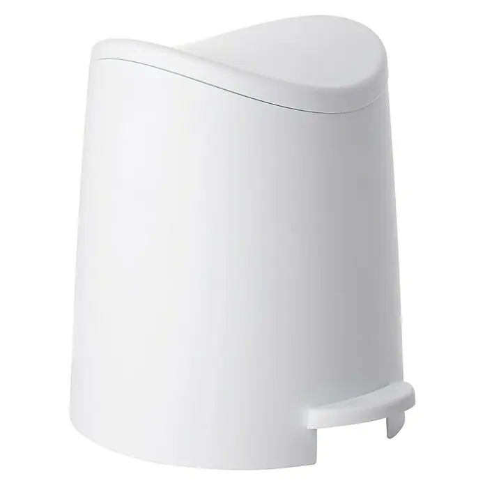 Tatay Standard Cubo con pedal - 3 l, Blanco, Redonda, Plástico