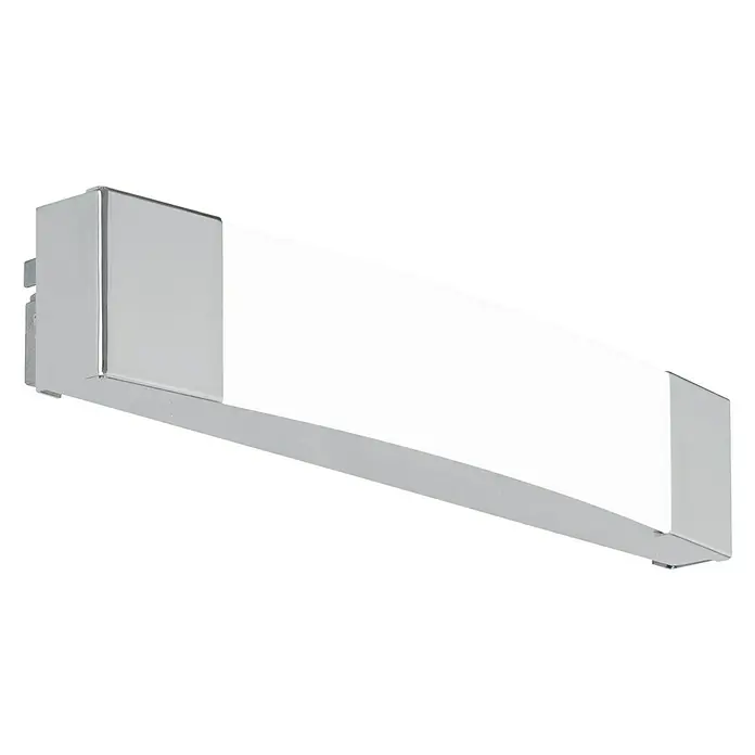 Eglo LED-Spiegelleuchte Siderno - 8,3 W, Farbe: Weiß, Chrom, L x B x H: 5,5 x 35 x 6 cm - Vorderansicht