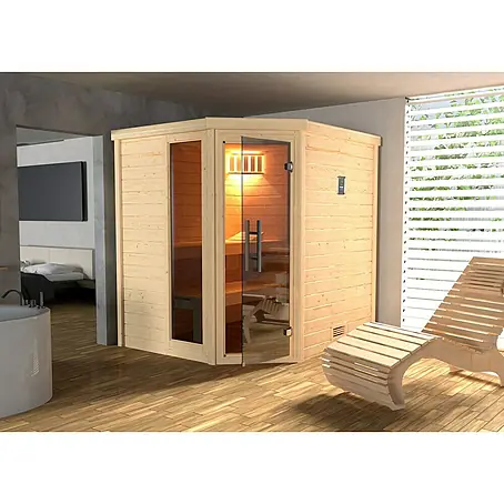 Weka  Massivholzsauna Turku 1 GTF Sparset