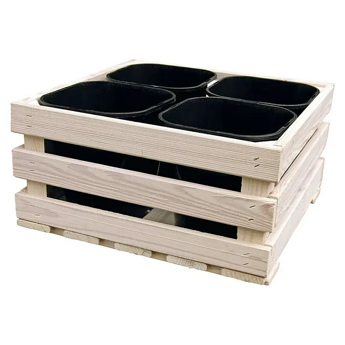 Kunststoff-Einsatz - L x B x H: 17,5 x 17,5 x 18,5 cm, Schwarz