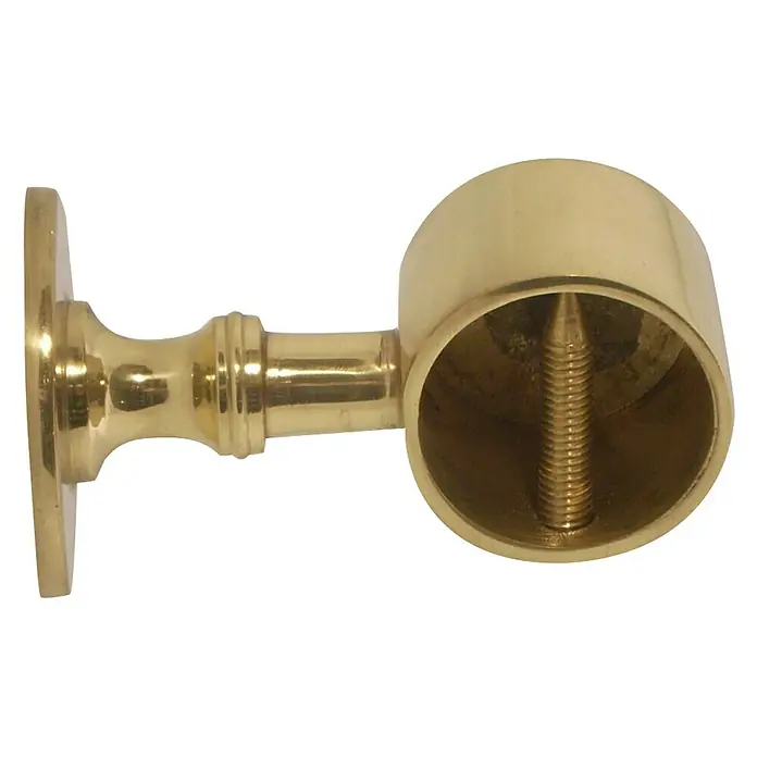Stabilit Završni kromirani držač za uže - D x Š: 75 x 30 mm, Za uže promjera: 30 mm, Polirano - Pogled sprijeda