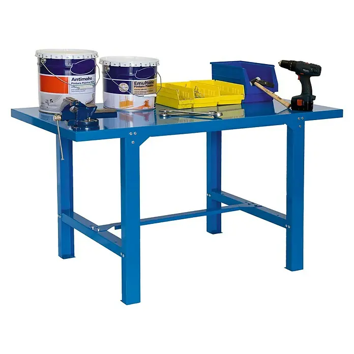 Simonrack Simonwork Banco de trabajo BT6 - L x An x Al: 73 x 150 x 83 cm, Azul