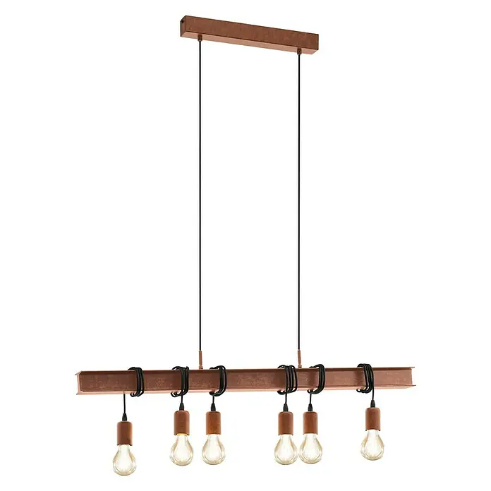 Eglo Townshend Pendelleuchte - B x H: 7 x 110 cm, Antik Braun