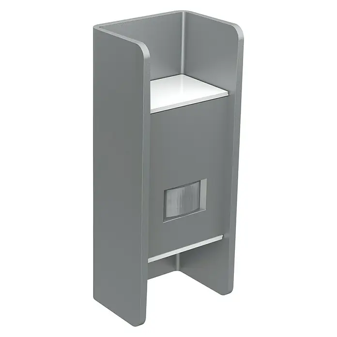 Steinel LED-Sensor-Außenwandleuchte L 920 - 10 W, L x B x H: 9,4 x 9,5 x 22,5 cm, Anthrazit, Warmweiß - Ansicht von oben
