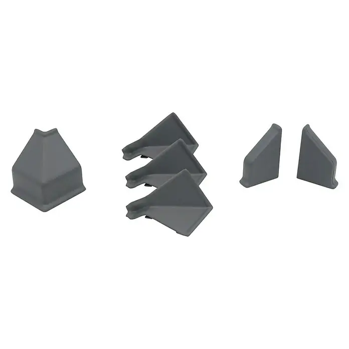 CUCINE Zubehör-Set - Grau, 6 -tlg. - Vorderansicht