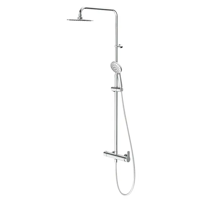 Camargue Sistema de ducha Aquaducta - Con grifo termostático, Número de tipos de chorro: 3 ud., Cromo