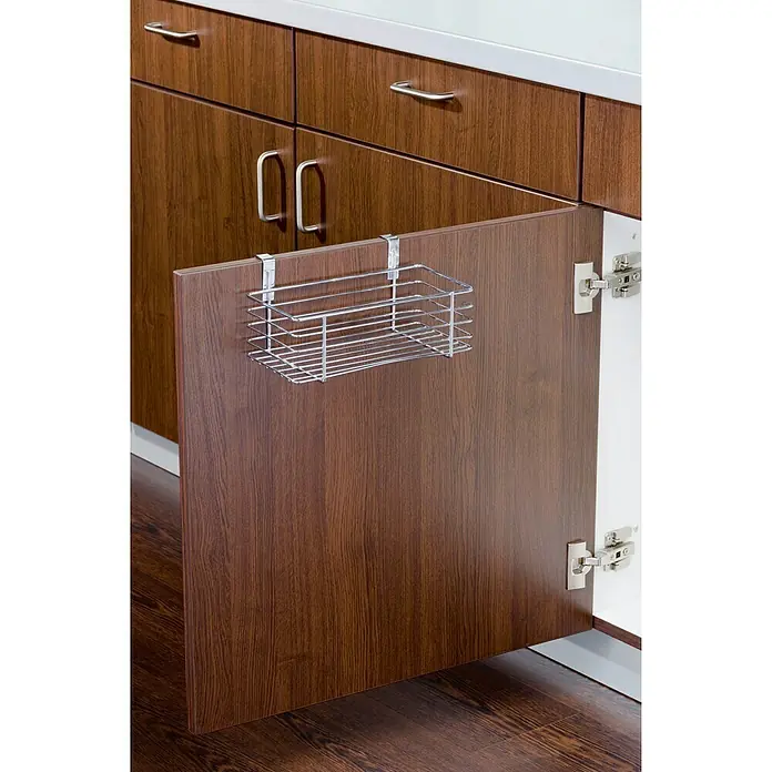Wenko Cestita colgante porta utensilios - L x An x Al: 11,5 x 24 x 15 cm, Cromo - Producto en uso