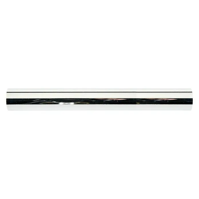 Barra para cortinas metálica - Cromo, Largo: 250 cm, Diámetro: 22 mm - Vista superior