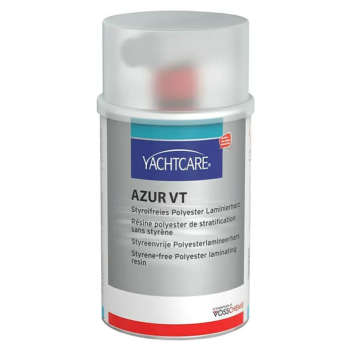Yachtcare Poly-Laminierharz AZUR VT - 1 kg, Cobalt Blau - Vorderansicht