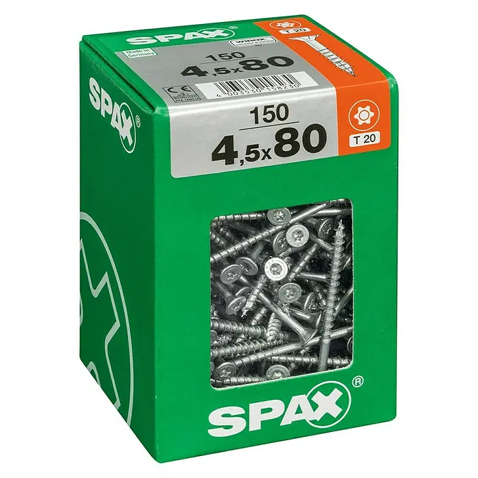 Vijak za drvo torx - Promjer: 4,5 mm, Duljina: 40 mm, Lećasta glava, T-Star plus - Pogled s lijeve strane