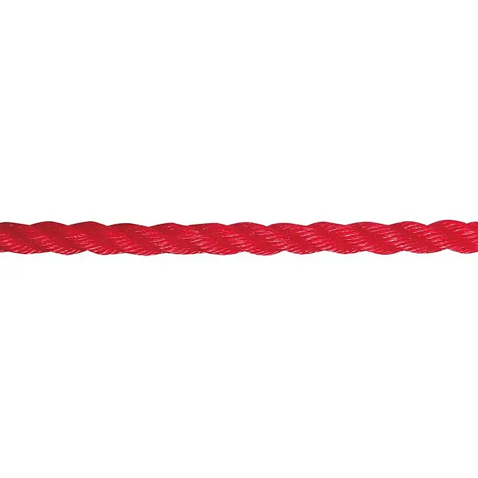 Stabilit PP-Seil Meterware - Durchmesser: 10 mm, Polypropylen, Rot, 3-schäftig gedreht