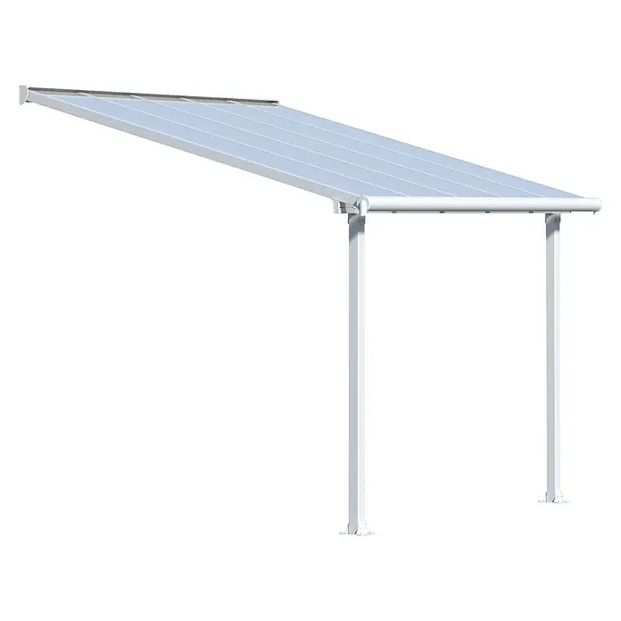 Palram – Canopia Terrassenüberdachung Olympia - Tiefe: 3 m, B x H: 3,05 x 2,1 m, Verkehrsweiß