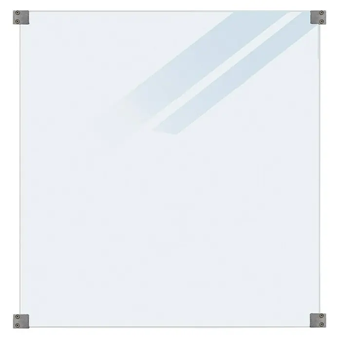Plus Sichtschutzelement Futura II - 90 x 91 cm, Glas, Transparent - Vorderansicht