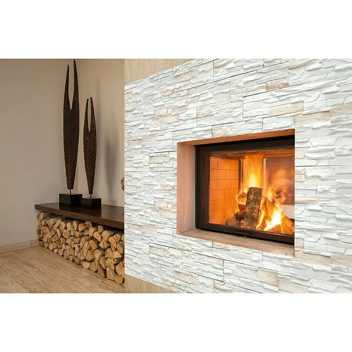 Verblendstein-Ecke Creamwhite - L x B x H: 7,7 x 17,6 x 11,2 cm, Cremeweiß, Steinoptik