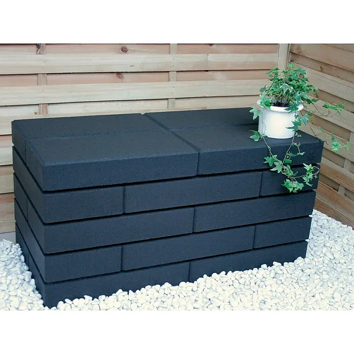 Betonski element za ogradu C-Line - Antracit, 50 x 25 x 10 cm, Beton