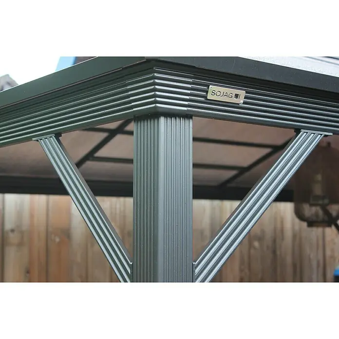Sojag Pavillon Verona 10 x 14 - 423 x 298 x 261 cm, Anthrazit - Detailaufnahme