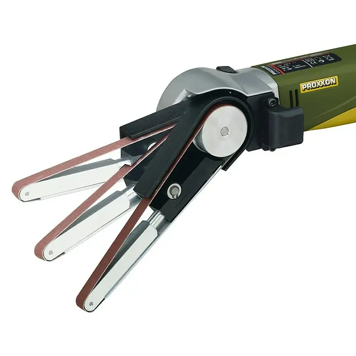 Proxxon Micromot Lijadora de banda BS/E - 80 W, 10 x 330 mm - Primer plano