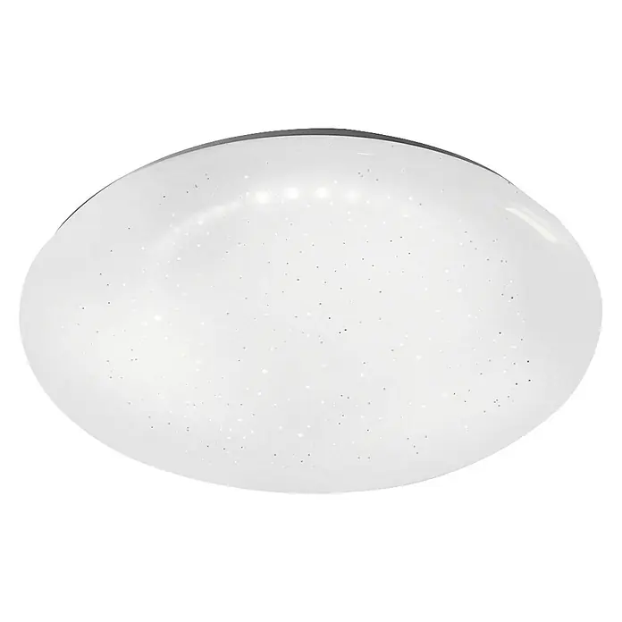 LeuchtenDirekt Plafón LED Skyler - 8 W, Blanco, Blanco cálido, Diámetro: 250 mm