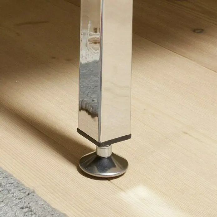 Element System Četverokutno čelično postolje - 25 x 25 x 200 mm, Nosivost: 30 kg, Boja: Krom - Detaljan prikaz