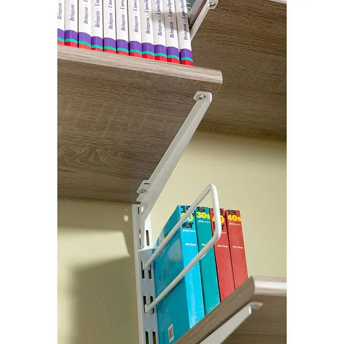Element System Winkelträger - Länge: 18 cm, Weiß, Belastbarkeit: 55 kg, 1 Paar - Ansicht von unten
