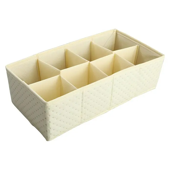 Organizador acolchado - Número de compartimentos: 8 ud., Beige