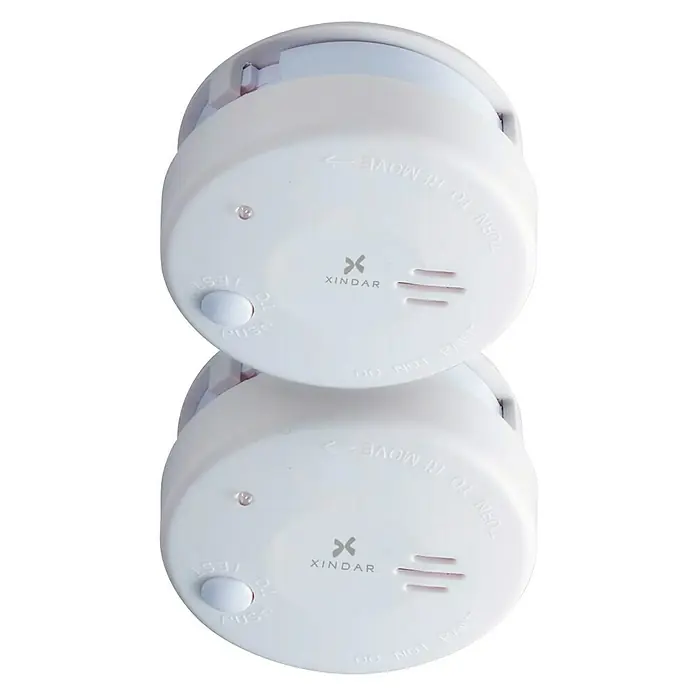 Xindar Detector de humo Mikroalert 2 uds. - Diámetro: 7,2 cm, Duración de batería: 5 años, 85 dB