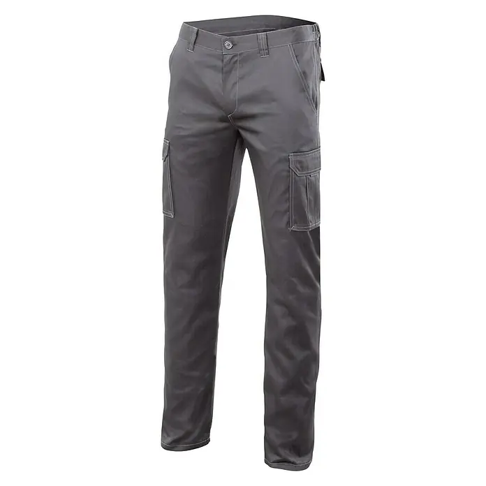 Velilla Pantalones de trabajo Stretch multibolsillos - 56, Gris, 16% poliéster, 46% algodón, 38% EMET
