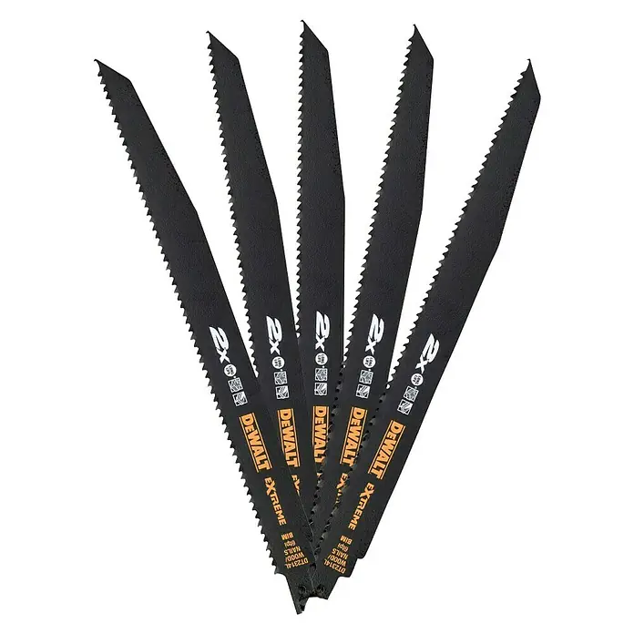 Dewalt Hoja de sierra de sable DT2314L-QZ - Madera gruesa, 5 pzs., Largo: 305 mm