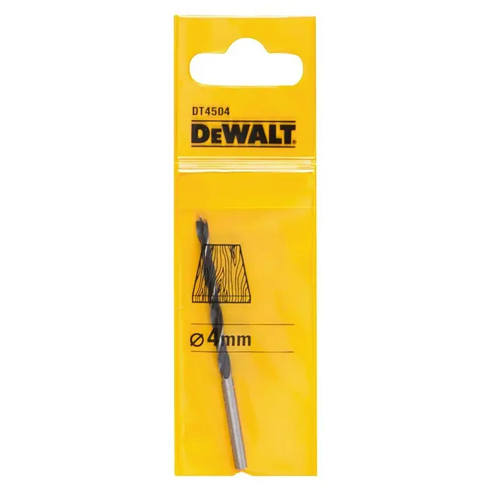 Dewalt Broca para madera DT4504-QZ - Diámetro: 4 mm, Largo: 80 mm
