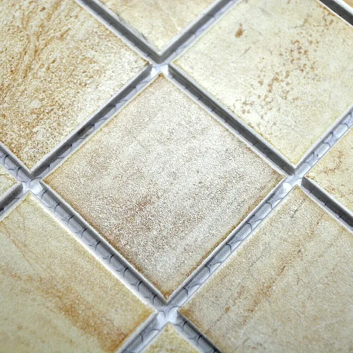 Mosaikfliese Quadrat CTR Q31CM - 30,6 x 30,6 cm, Beige, Matt - Detailaufnahme