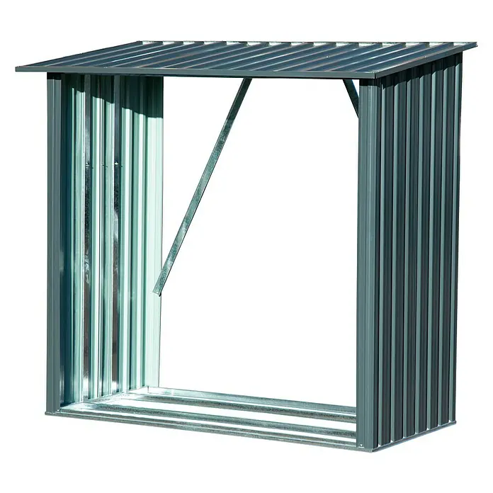 Dobar Gerätehaus-Anbau Madera - Metall, Metallic - Vorderansicht