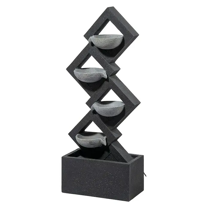 Dobar Kunststeinbrunnen - 41,5 x 20,5 x 100,5 cm - Vorderansicht