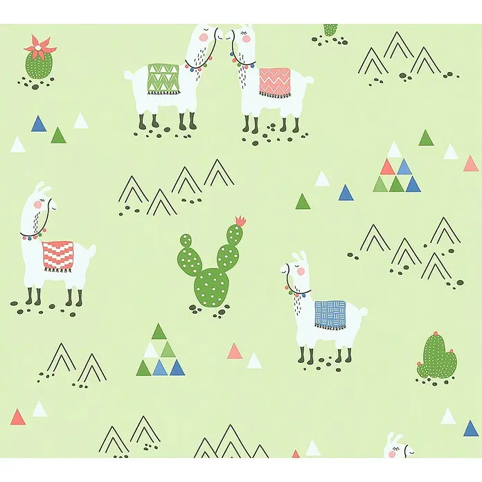 AS Creation Boys And Girls 6 Vliestapete Mexico - Grün, Motiv, 10,05 x 0,53 m - Detailaufnahme