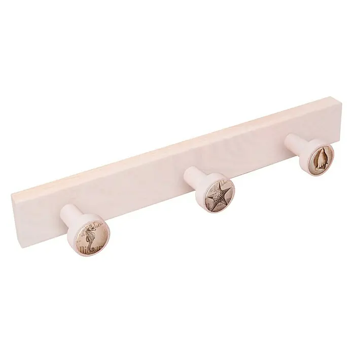 Nesu Perchero 9044 - L x An x Al: 35,8 x 5 x 6,5 cm, Madera, Rosa