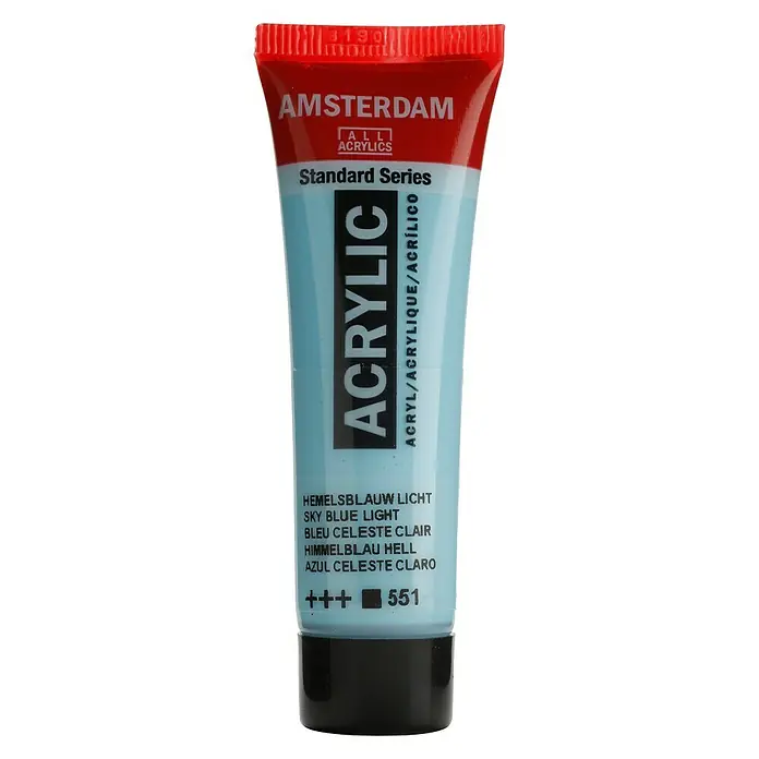 Talens Amsterdam Pintura acrílica Standard - Azul celeste claro, 20 ml, Tubo