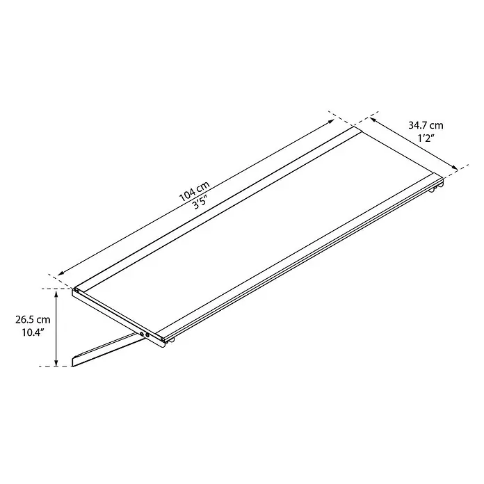 Palram – Canopia Yukon Regal - 34 x 104 cm, 4 Stk., Passend für: Palram Yukon Gerätehäuser