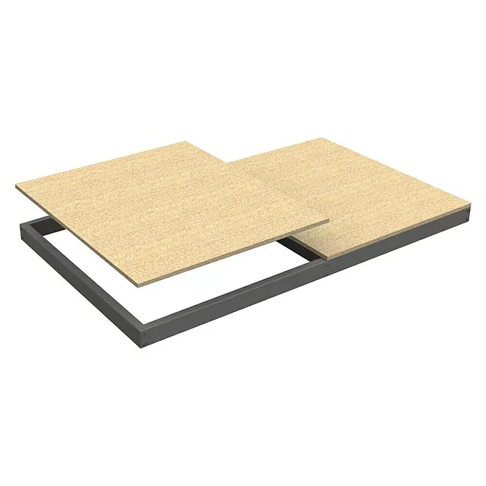 Simonrack Simonforte Estante adicional Chipboard - L x An: 180 x 45 cm, Galvanizado