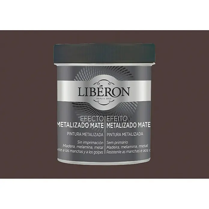 Libéron Pintura de efecto metálico forja - 500 ml, Mate