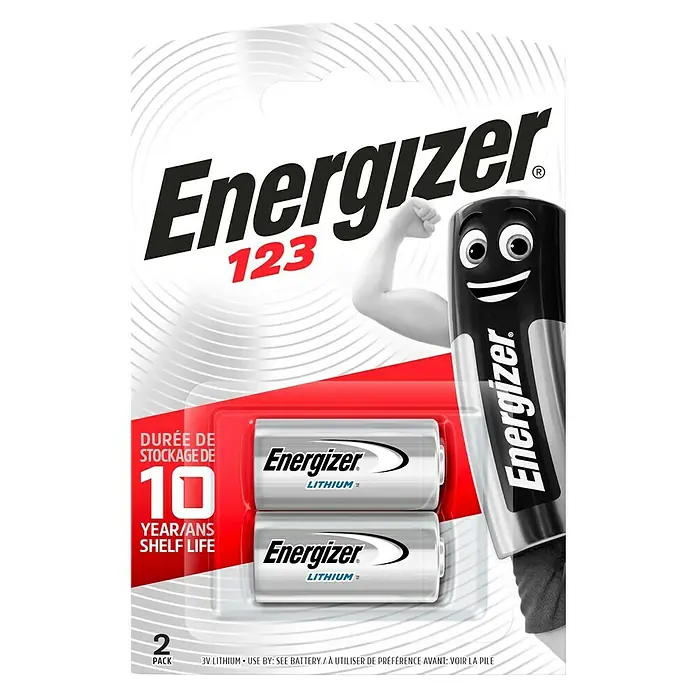 Energizer Batterie - Lithium, CR123A, 3 V, 2 Stk.