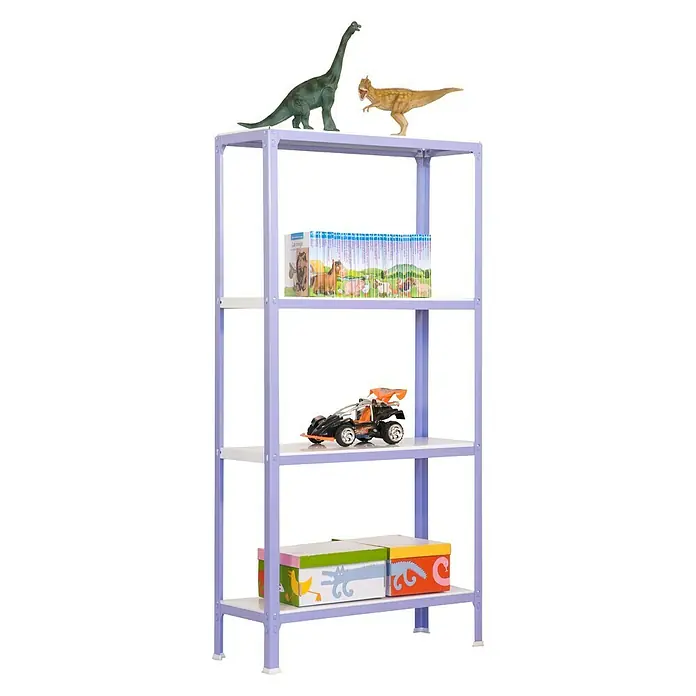 Simonrack Homeclick Metallregal Mini - L x B x H: 30 x 80 x 160 cm, Traglast: 150 kg/Boden, Anzahl Böden: 4 Stk., Lila
