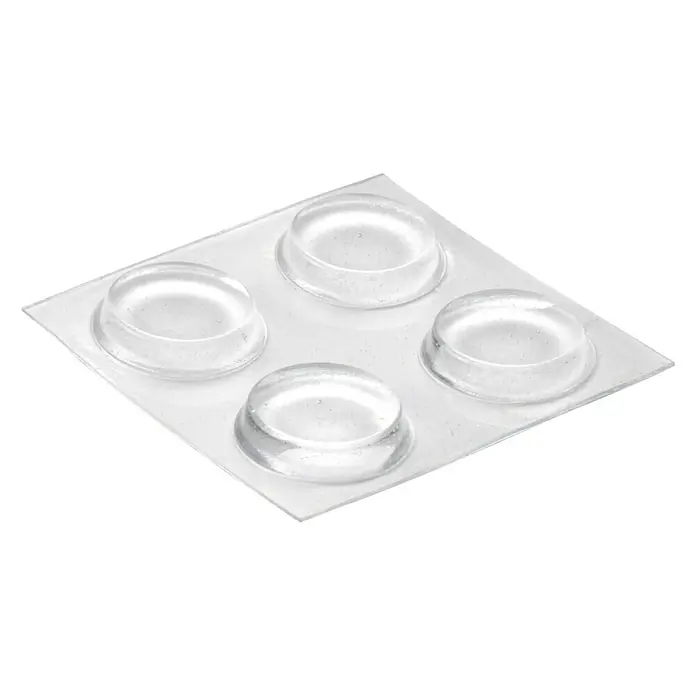 Inofix Adhesivo antideslizante 4053-2 - Diámetro: 19 mm, Transparente, Pegado, 4 piezas