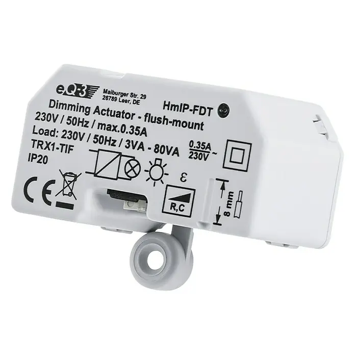 Homematic IP Phasenabschnittdimmer-Einsatz HmIP-FDT - 41 x 54 x 33 mm, Unterputz - Linke Seitenansicht