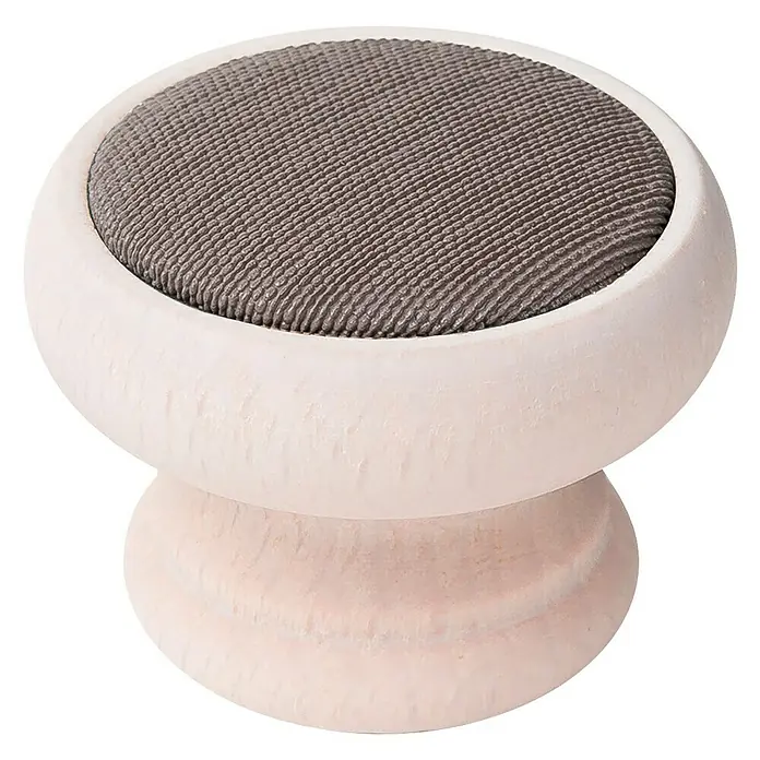 Nesu Pomo para muebles Tela - Ø x Al: 40 x 29 mm, Madera