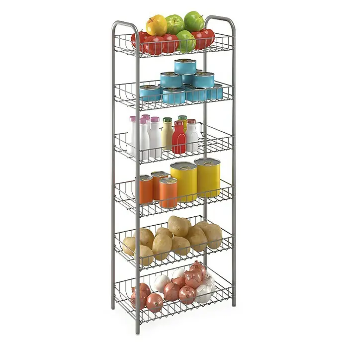 Metaltex Regal Monaco - L x B x H: 41 x 23 x 104 cm, Anzahl Böden: 6 Stk. - Stimmungsaufnahme