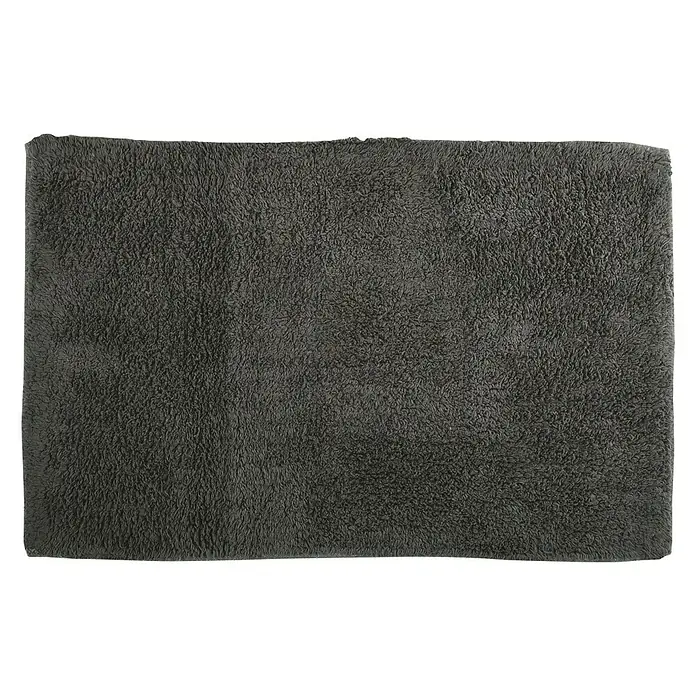 MSV Alfombra para baño - 45 x 70 cm, Antracita, 100% algodón
