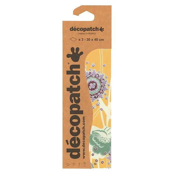 Décopatch Papel decorativo Asta - Multicolor, 3 ud., 40 x 30 cm