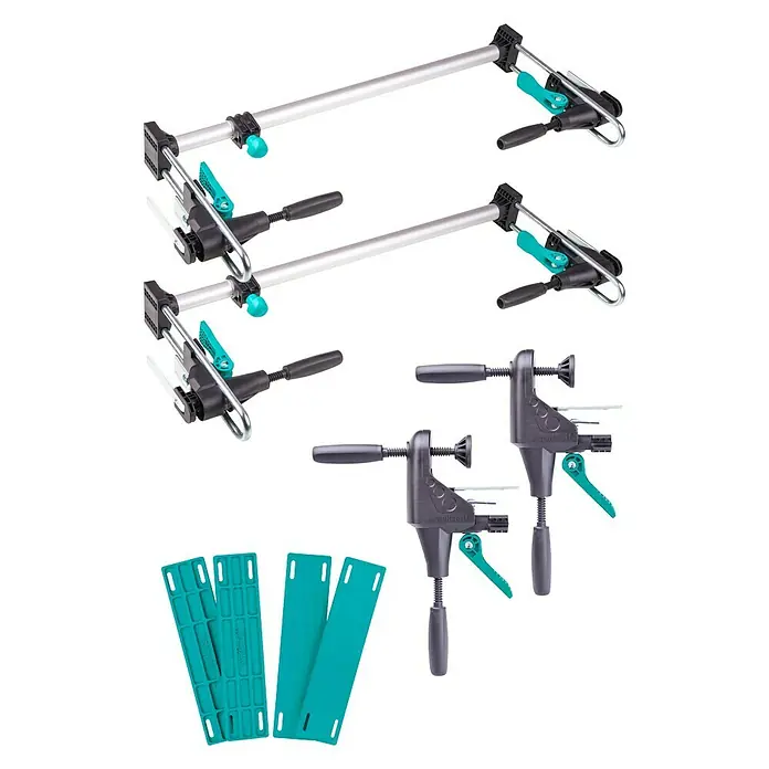 Wolfcraft Türfuttermontage-Set Pro - Passend für: Türen mit 600 - 1.000 mm Breite - Vorderansicht