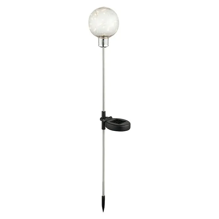Globo Solarna ukrasna LED svjetiljka - Rasvjetno tijelo: LED, Prozirno, Ø x V: 10 x 72 cm