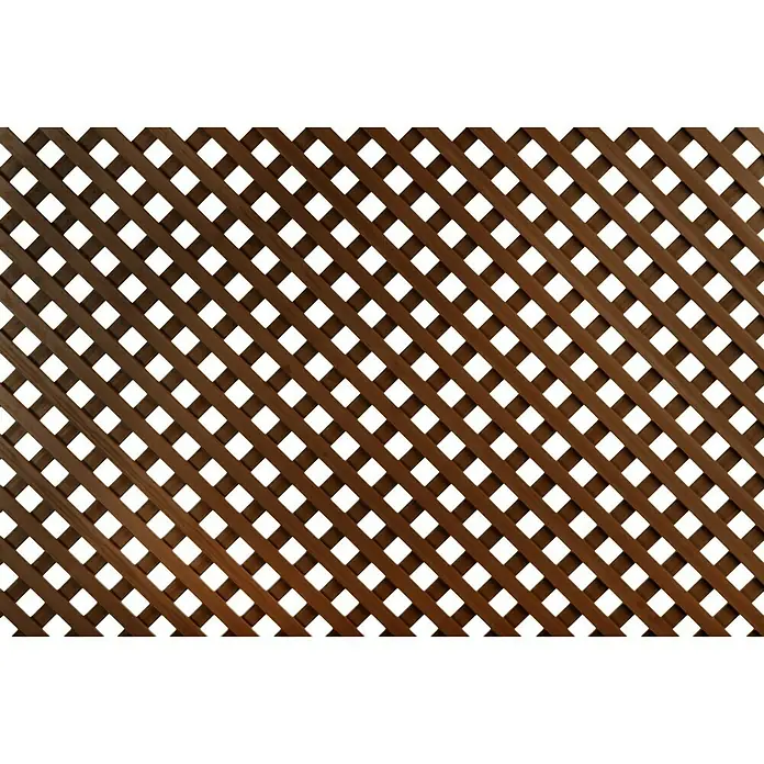 Celosía PVC 18 mm - An x Al: 1 x 2 m, Marrón